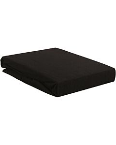 Hoeslaken Jersey Splittopper Black 160x200/220