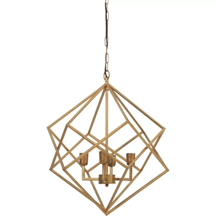 Hanglamp 4L 61x68 cm Drizella Goud