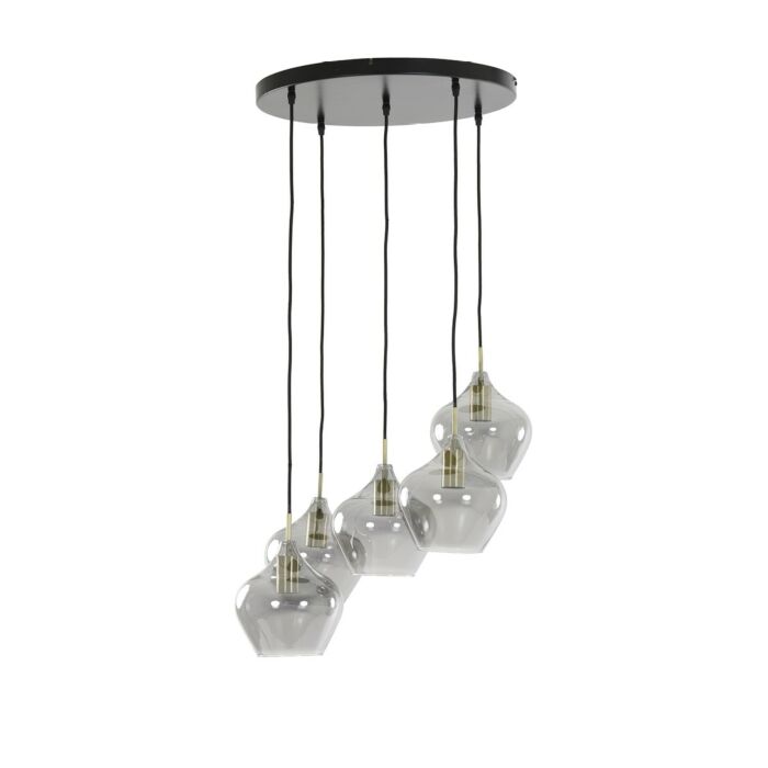 Hanglamp Rolf 5-lichts rond