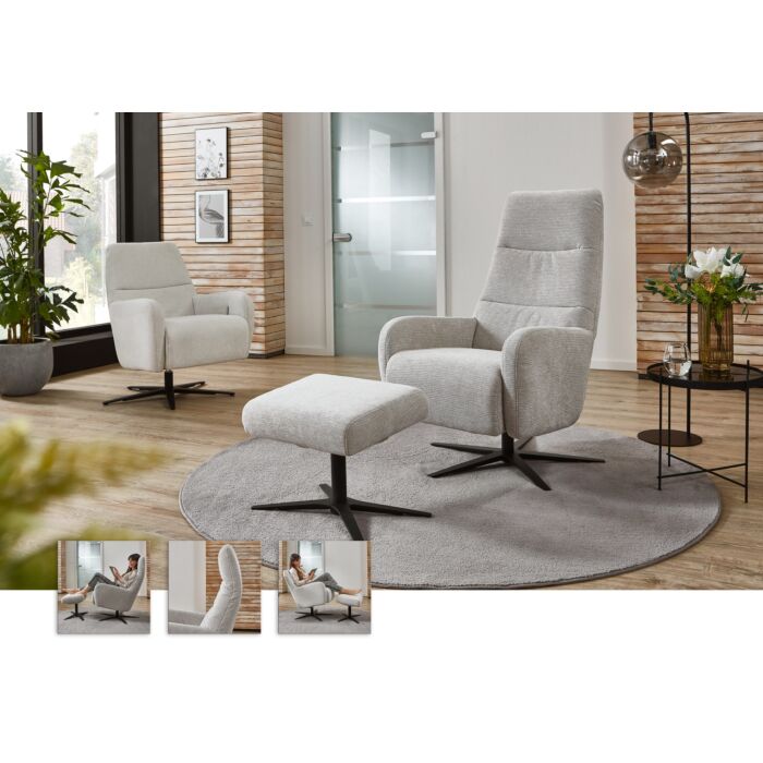 Fauteuil Latifa draaibaar Incl. hoofdkussenverst.