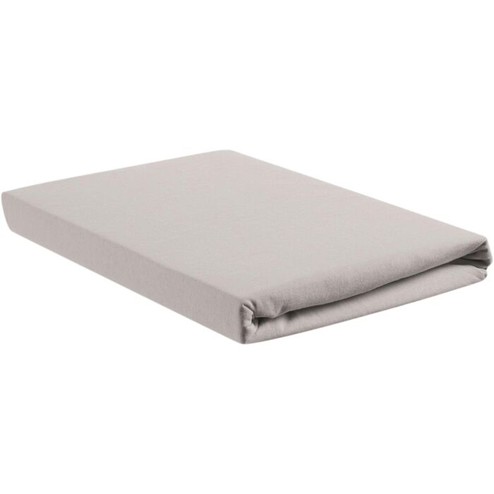 Hoeslaken Jersey Splittopper Light Grey 140x200/220