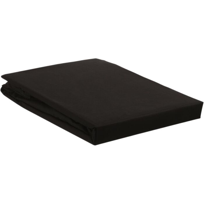 Hoeslaken Percale Black 90x210/220