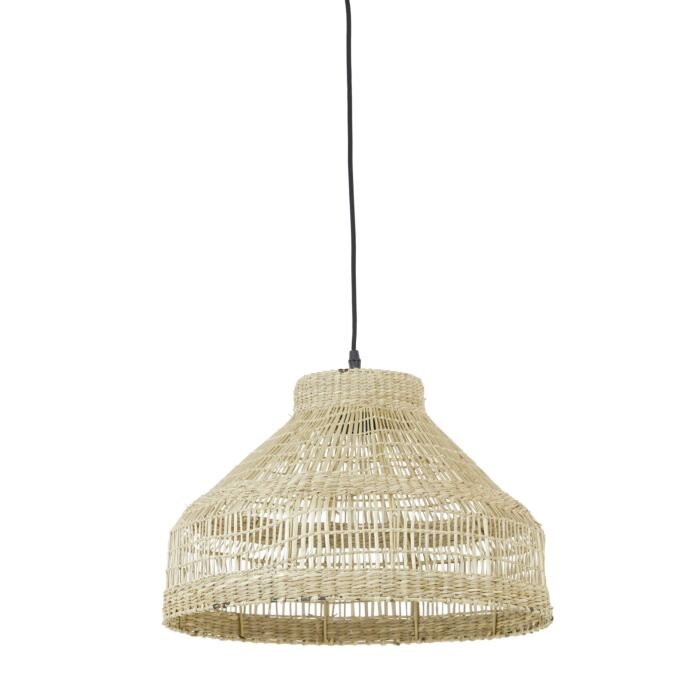 Hanglamp rond45x30 cm LATIKA zeegras naturel