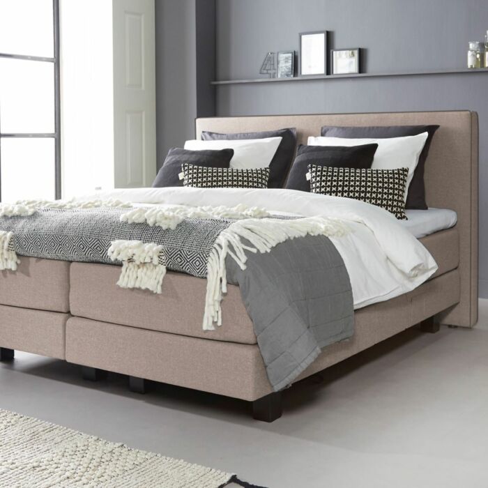 Boxspring Scandi comfort vlak 180x210 Cape Liver