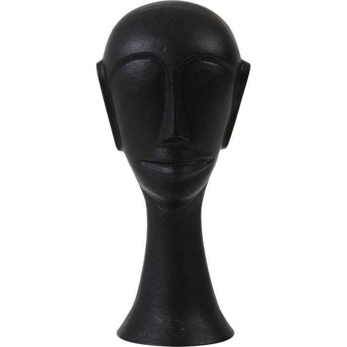 Ornament 10,5x10x22,5 cm Head Zwart